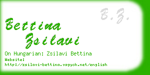 bettina zsilavi business card